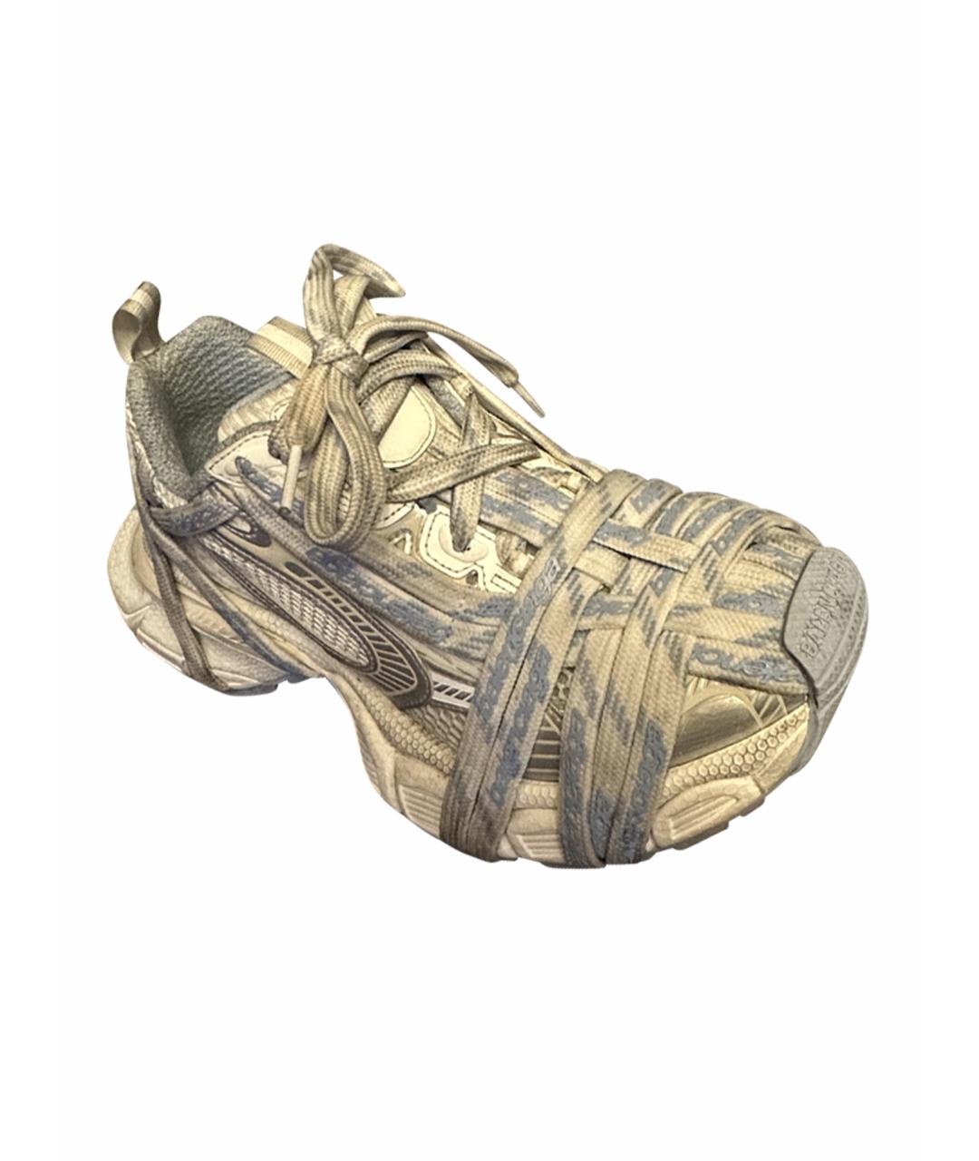 BALENCIAGA Белые текстильные кроссовки, фото 1