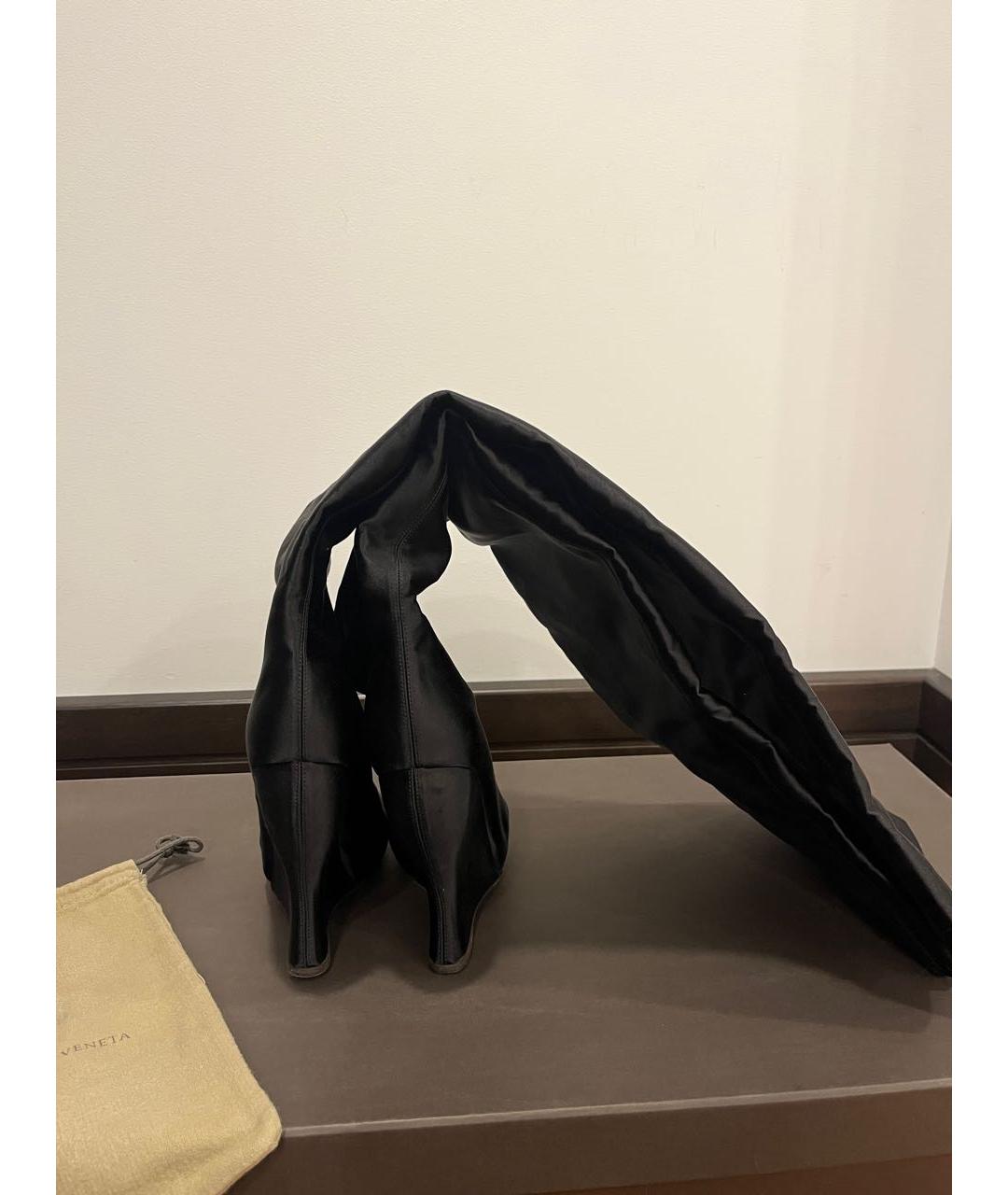 BOTTEGA VENETA Черные ботфорты, фото 4