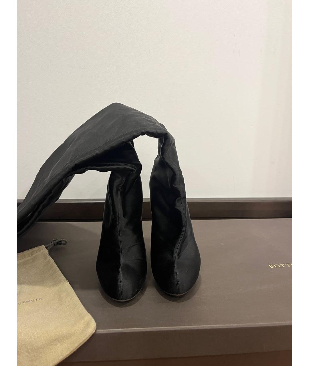 BOTTEGA VENETA Черные ботфорты, фото 3