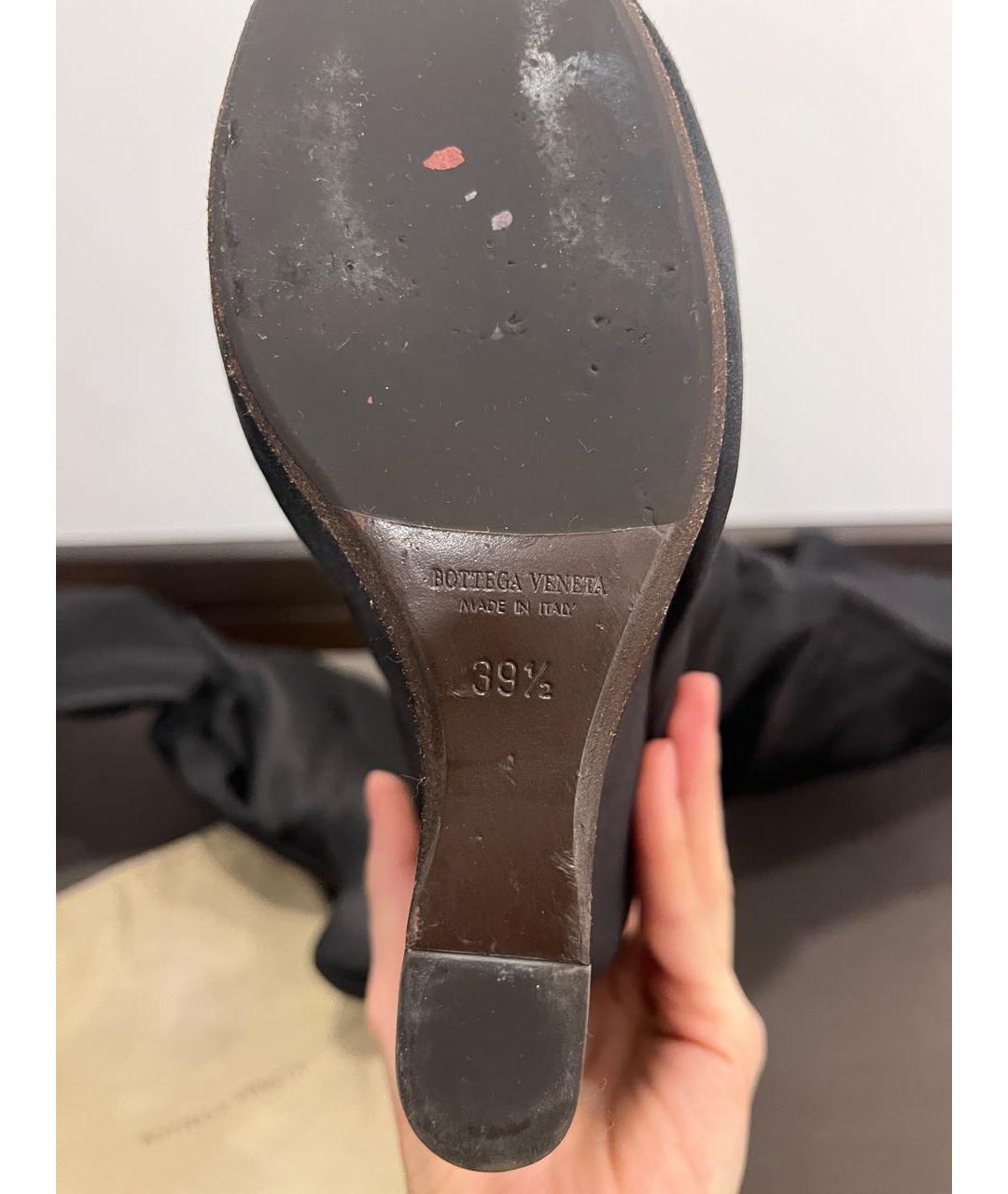 BOTTEGA VENETA Черные ботфорты, фото 7