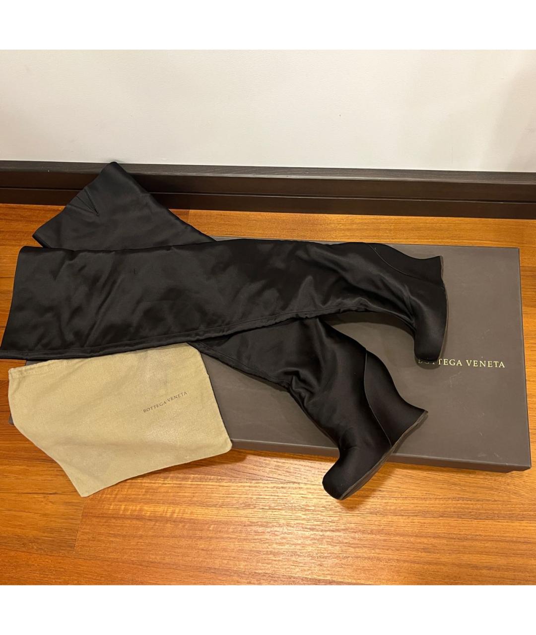 BOTTEGA VENETA Черные ботфорты, фото 6