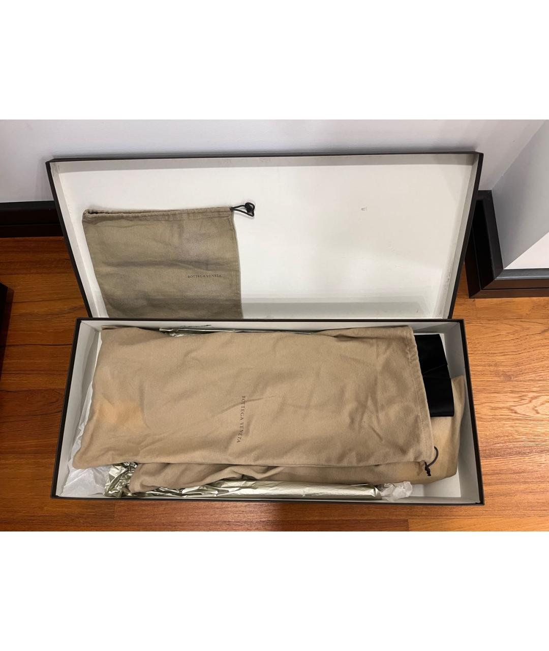 BOTTEGA VENETA Черные ботфорты, фото 5