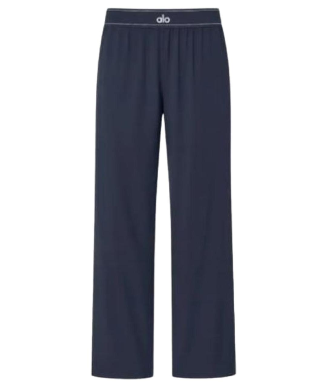 ALO YOGA Темно-синие прямые брюки, фото 1