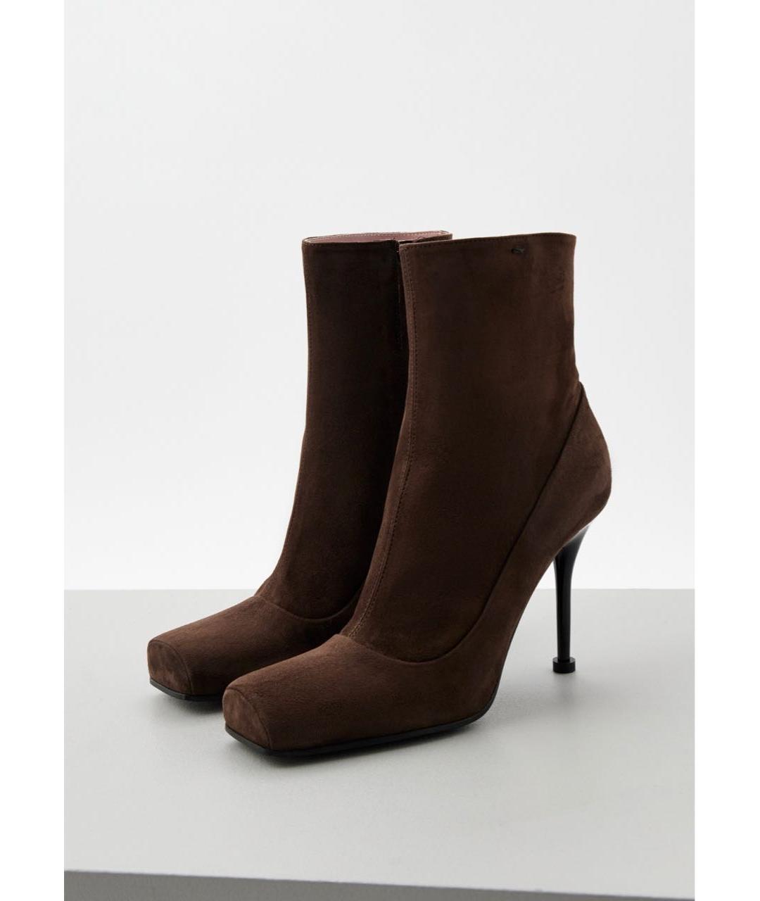 PREMIATA Коричневые замшевые ботильоны, фото 3