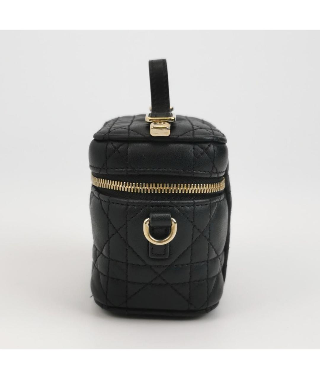 CHRISTIAN DIOR Черная кожаная сумка через плечо, фото 2