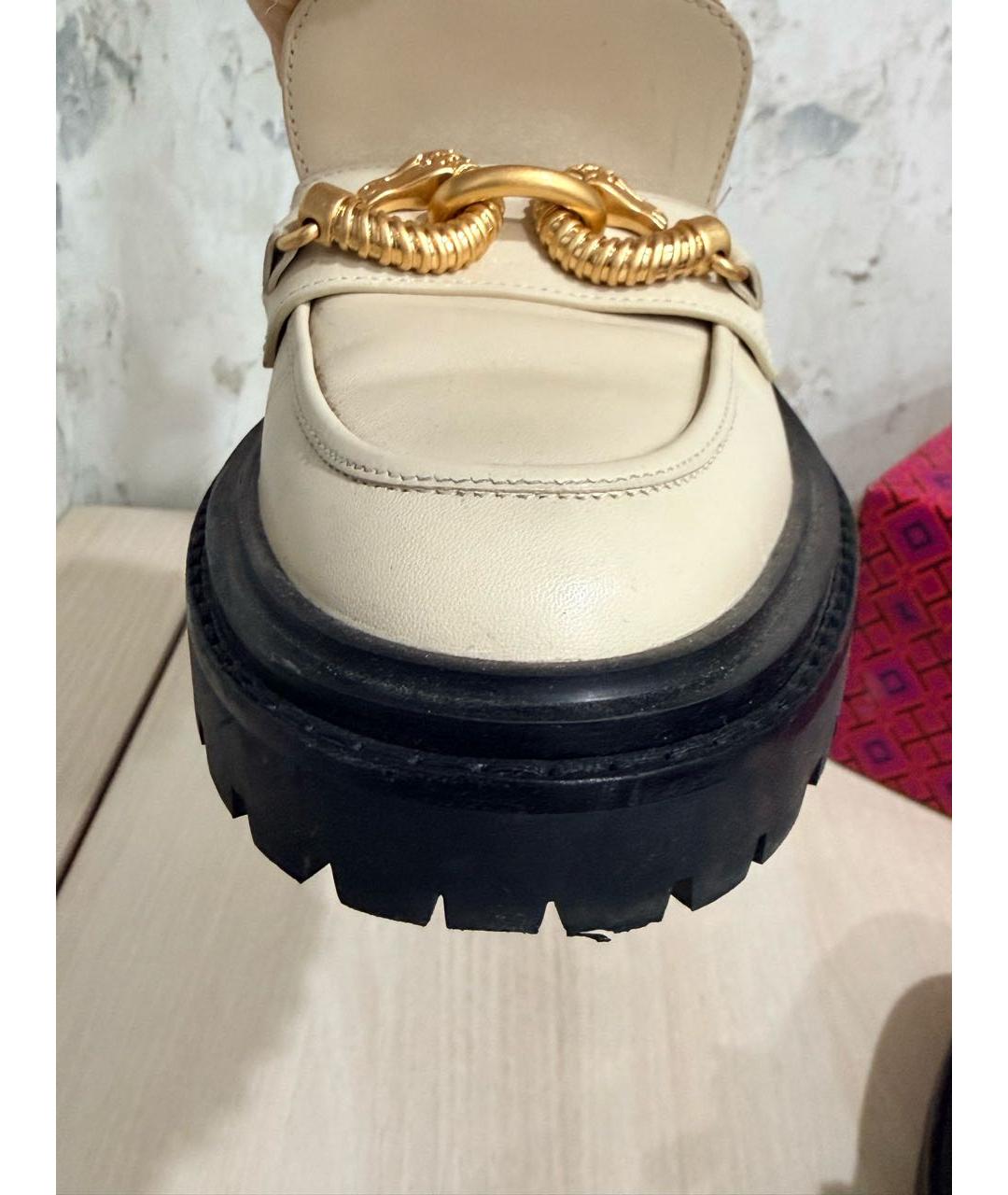 TORY BURCH Бежевые кожаные брогги и оксфорды, фото 5