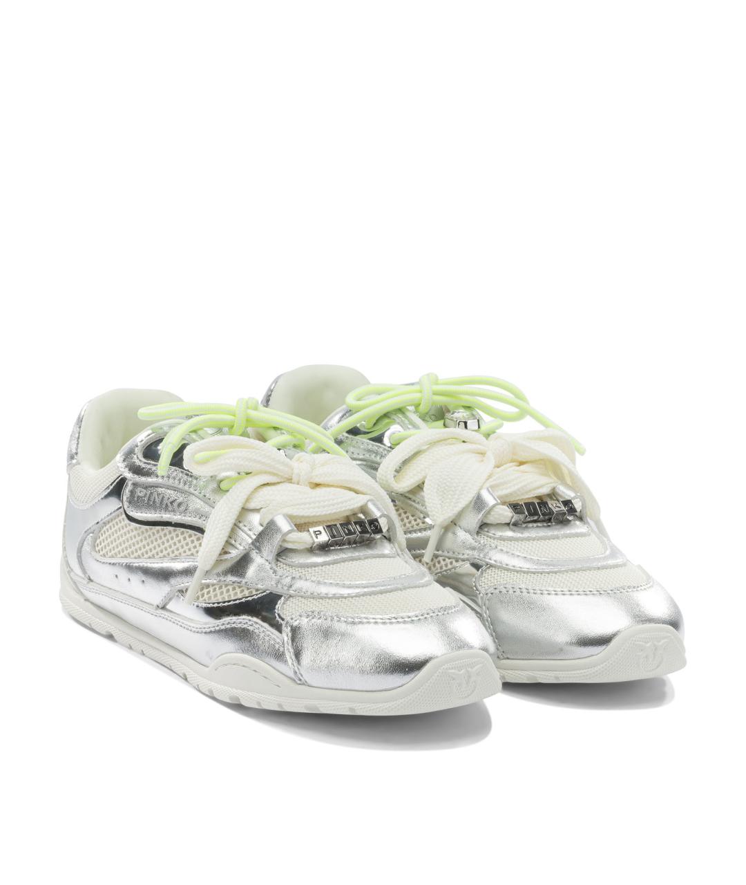 PINKO Серебряные кроссовки, фото 2