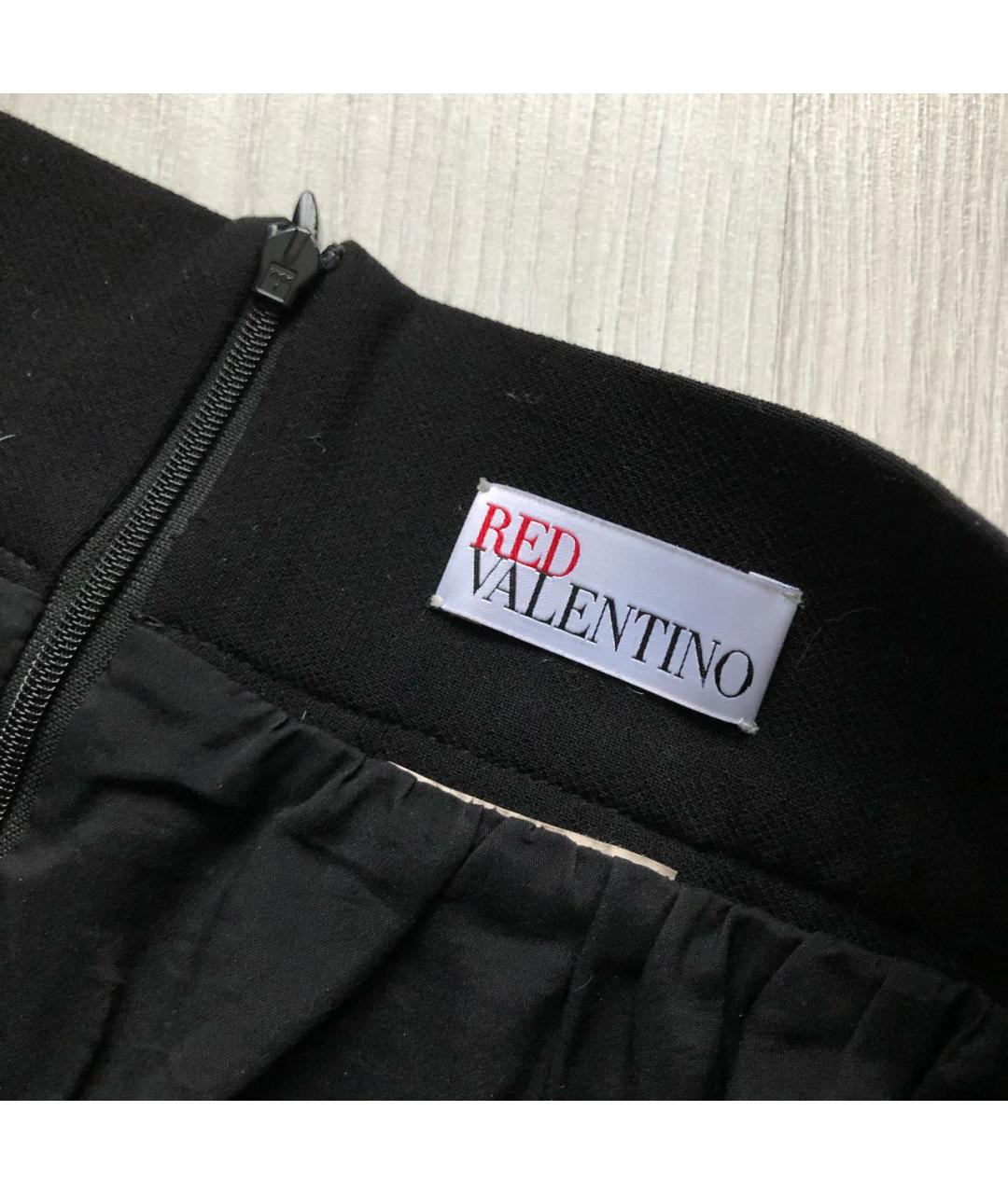 RED VALENTINO Черная юбка миди, фото 3