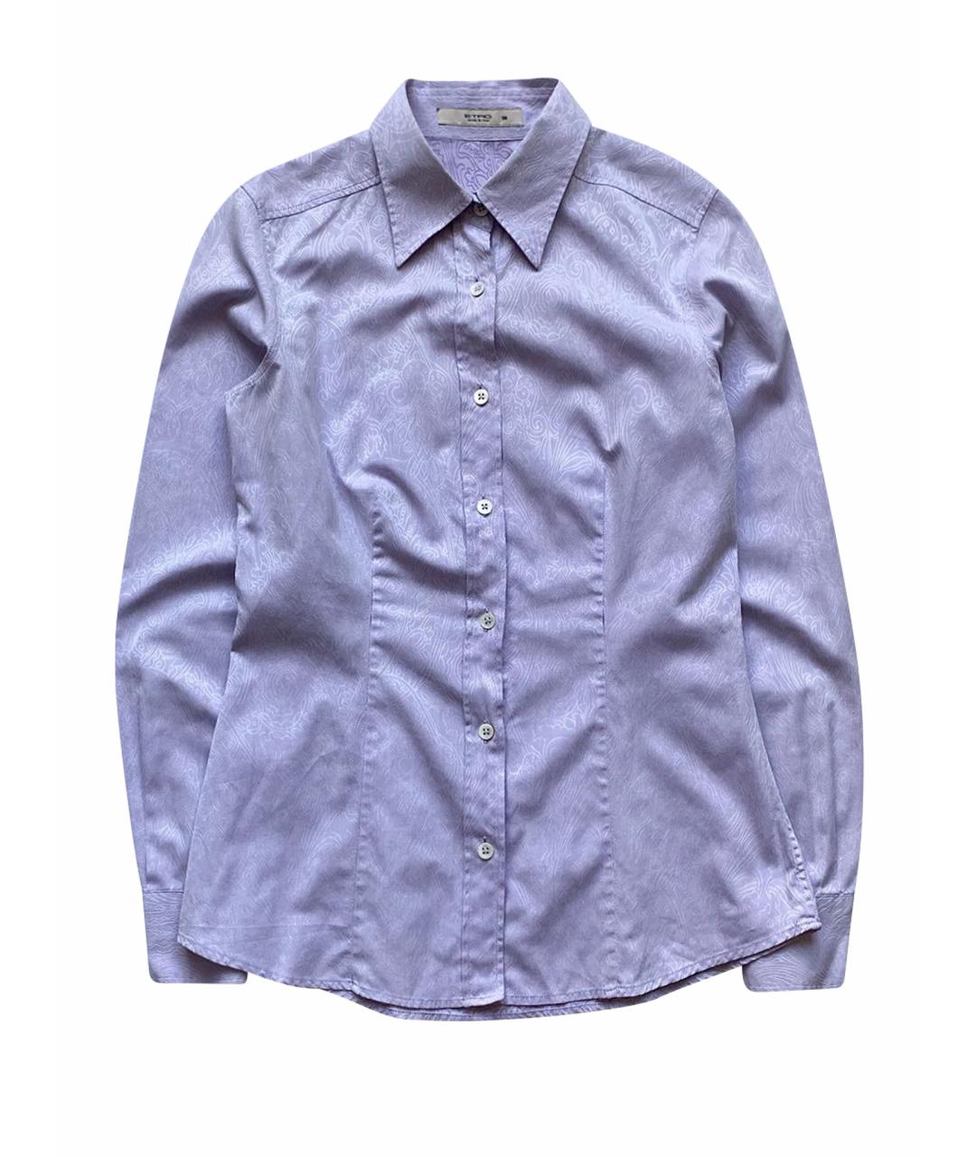 ETRO Фиолетовая хлопковая рубашка, фото 8
