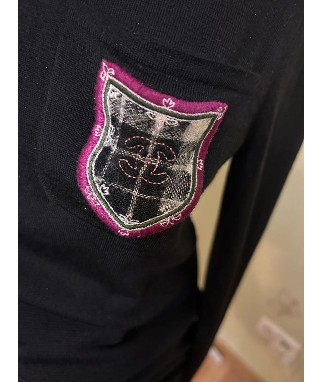 CHANEL Черное шерстяное повседневное платье, фото 3