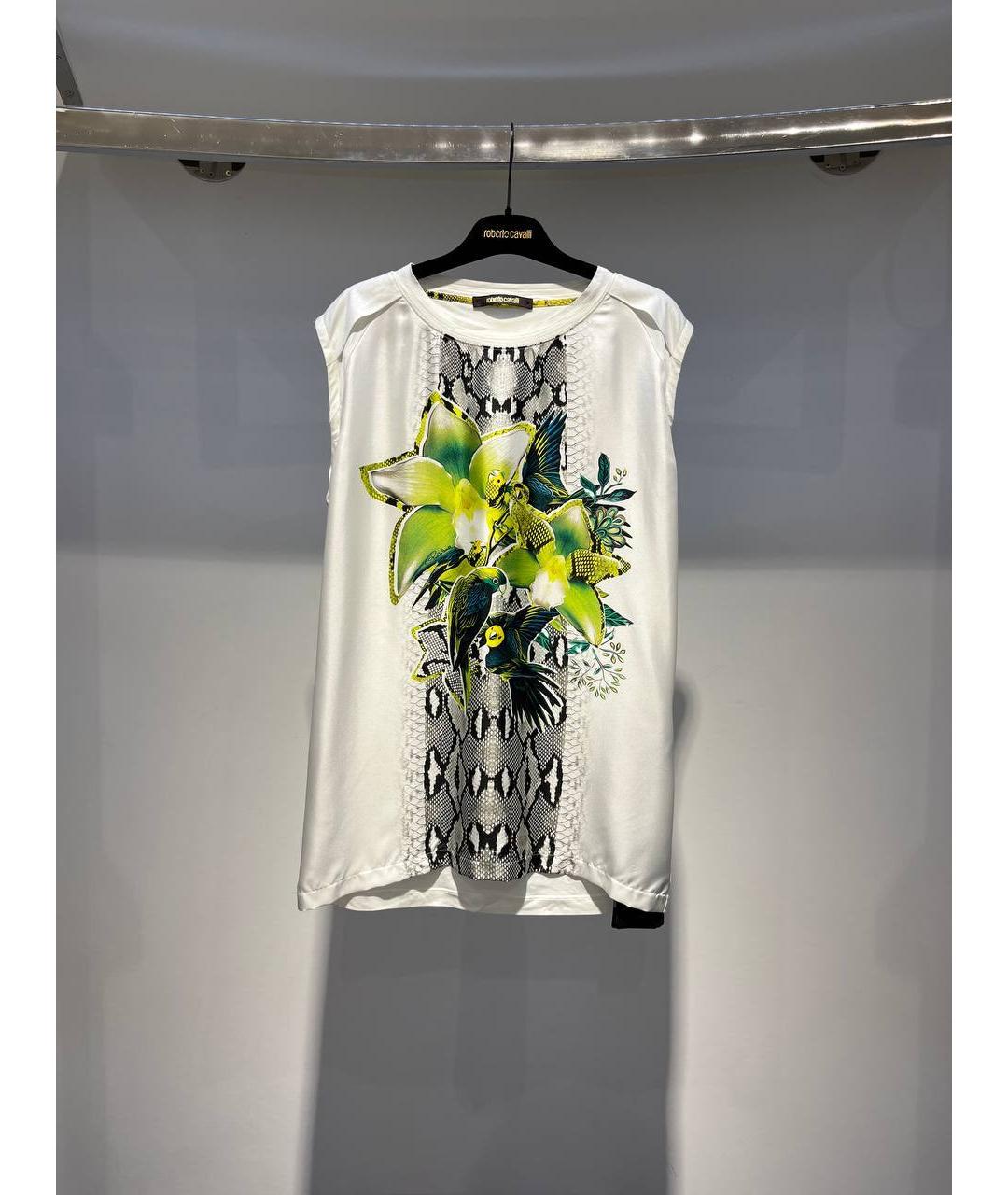 ROBERTO CAVALLI Белая вискозная блузы, фото 4
