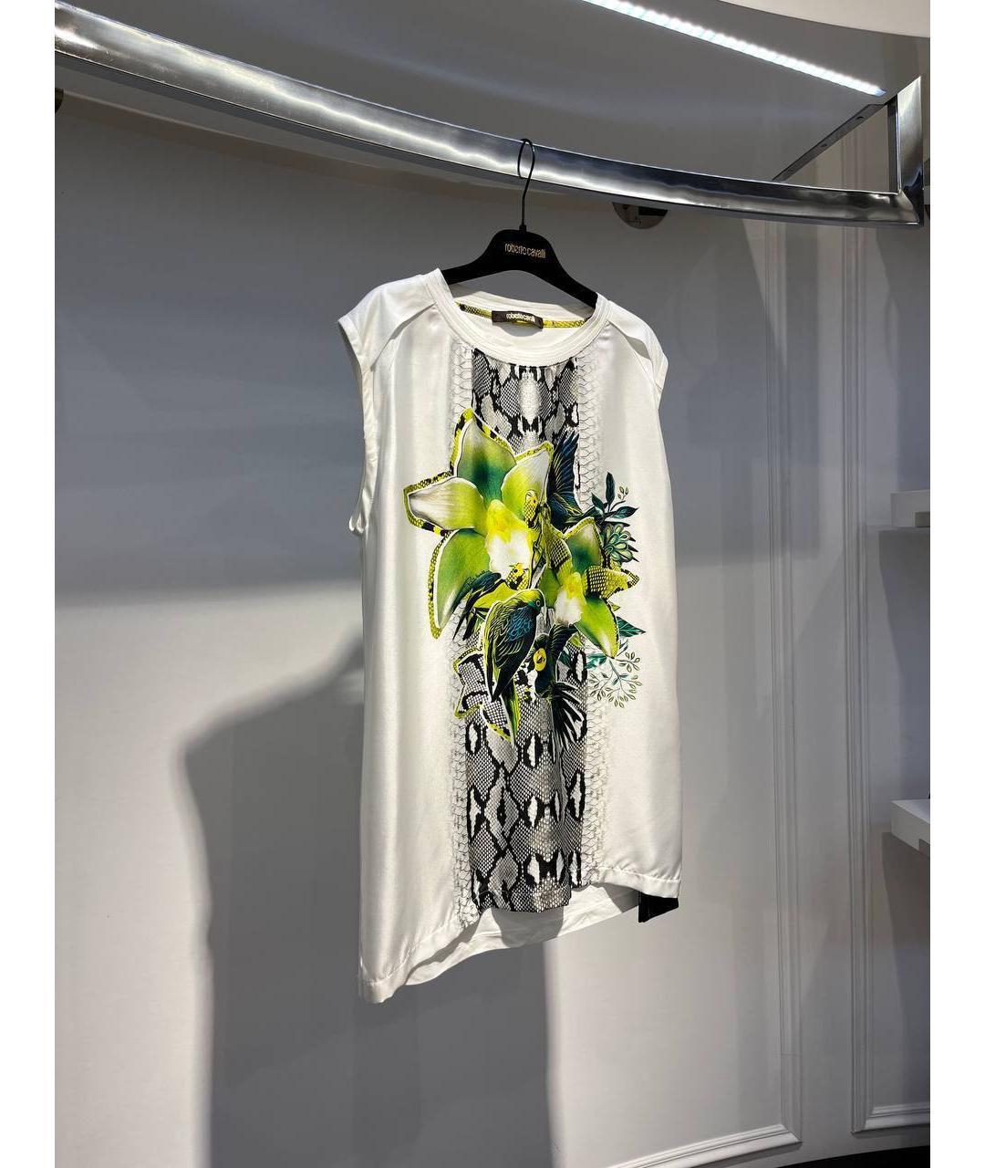 ROBERTO CAVALLI Белая вискозная блузы, фото 2