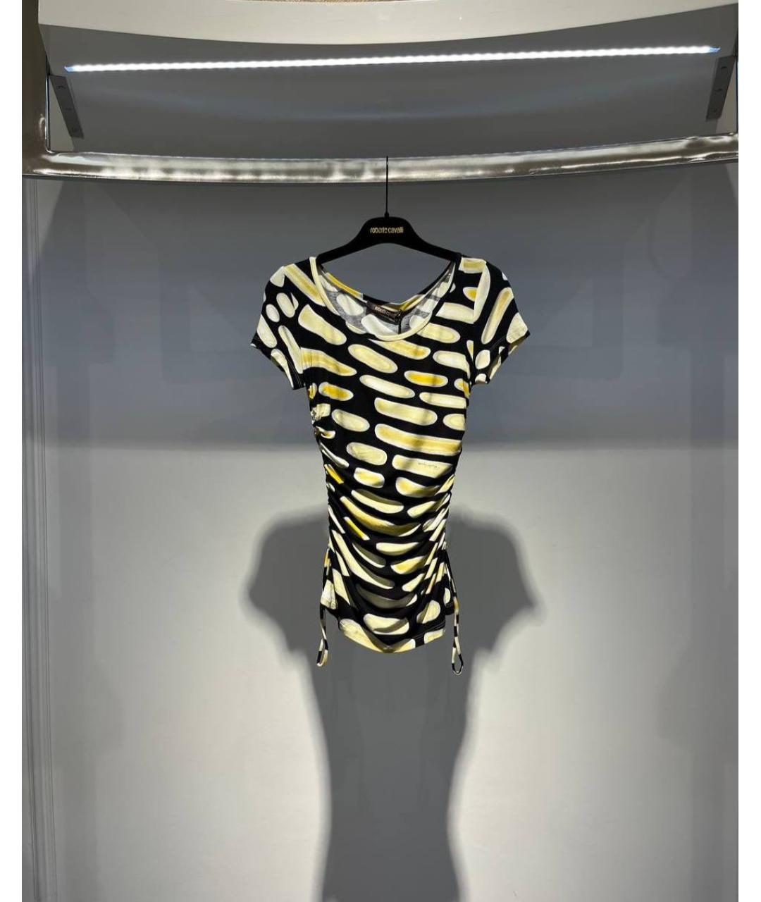ROBERTO CAVALLI Мульти вискозная футболка, фото 4