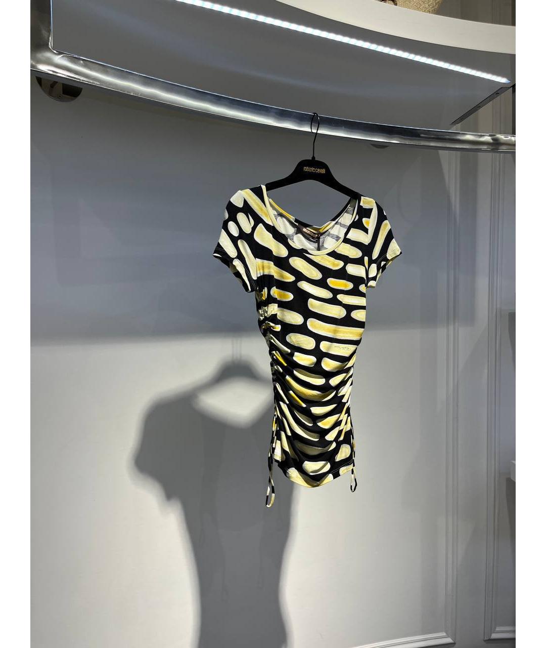 ROBERTO CAVALLI Мульти вискозная футболка, фото 2