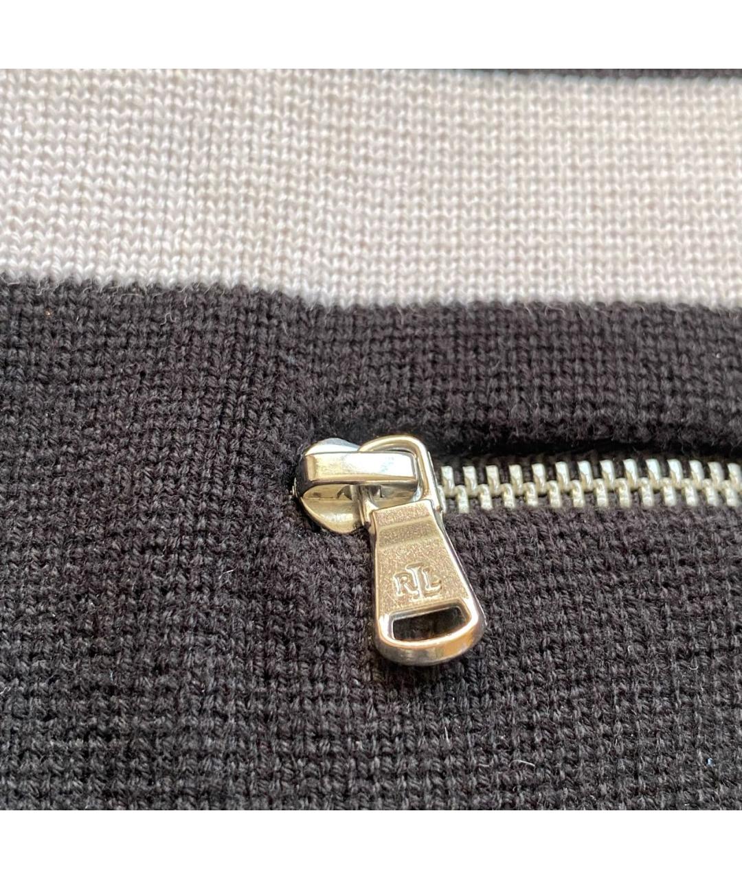RALPH LAUREN Черный хлопковый кардиган, фото 6
