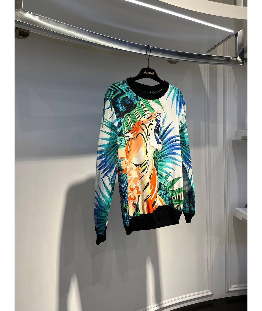 ROBERTO CAVALLI Мульти шелковый джемпер / свитер, фото 2