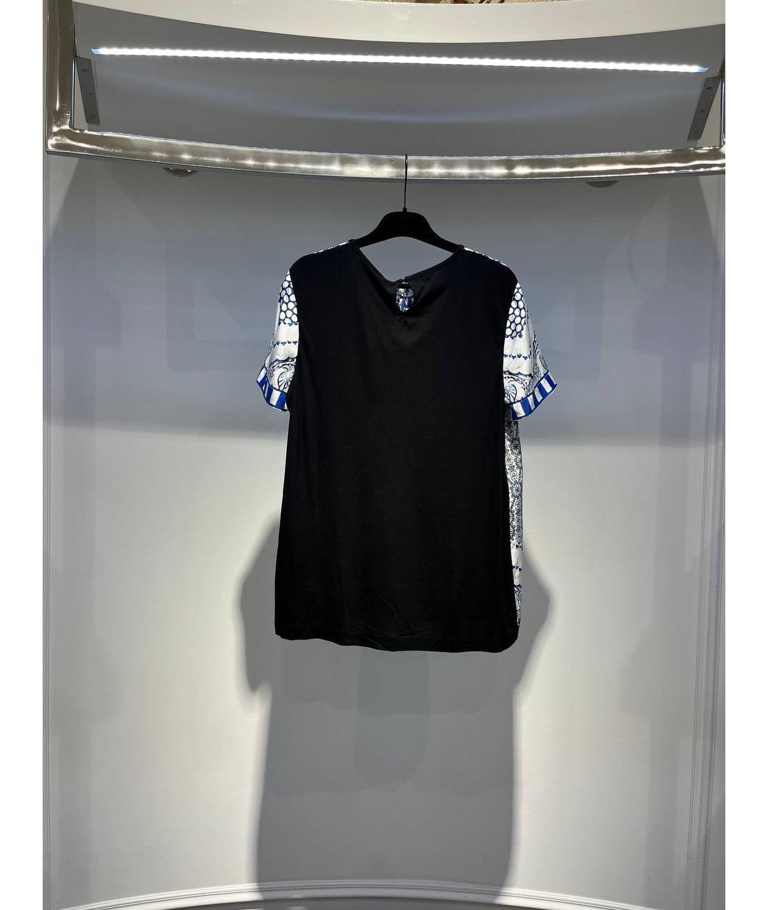 ROBERTO CAVALLI Мульти шелковая футболка, фото 3