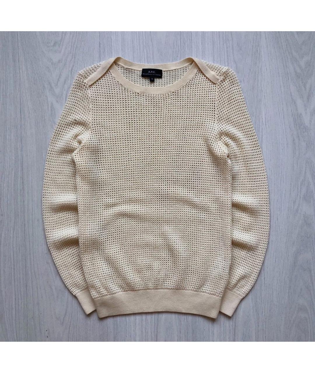 A.P.C. Бежевый шерстяной джемпер / свитер, фото 8