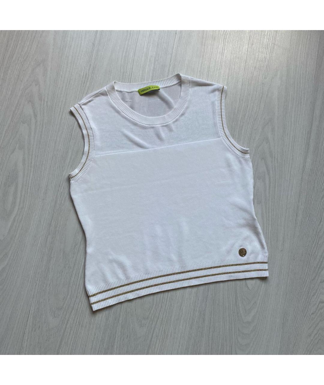 VERSACE Белая жилетка, фото 3