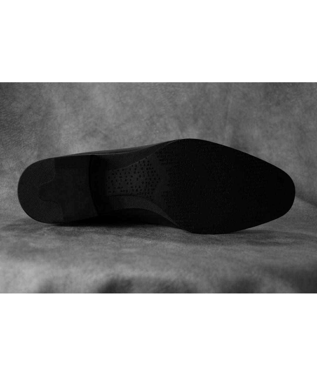 ERMENEGILDO ZEGNA XXX Черные кожаные лоферы, фото 5