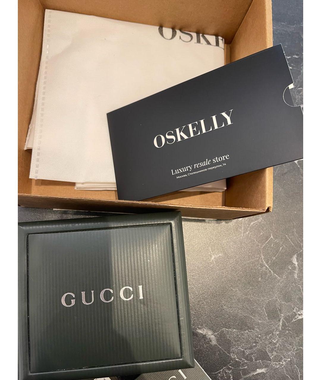 GUCCI Серебряные металлические часы, фото 3