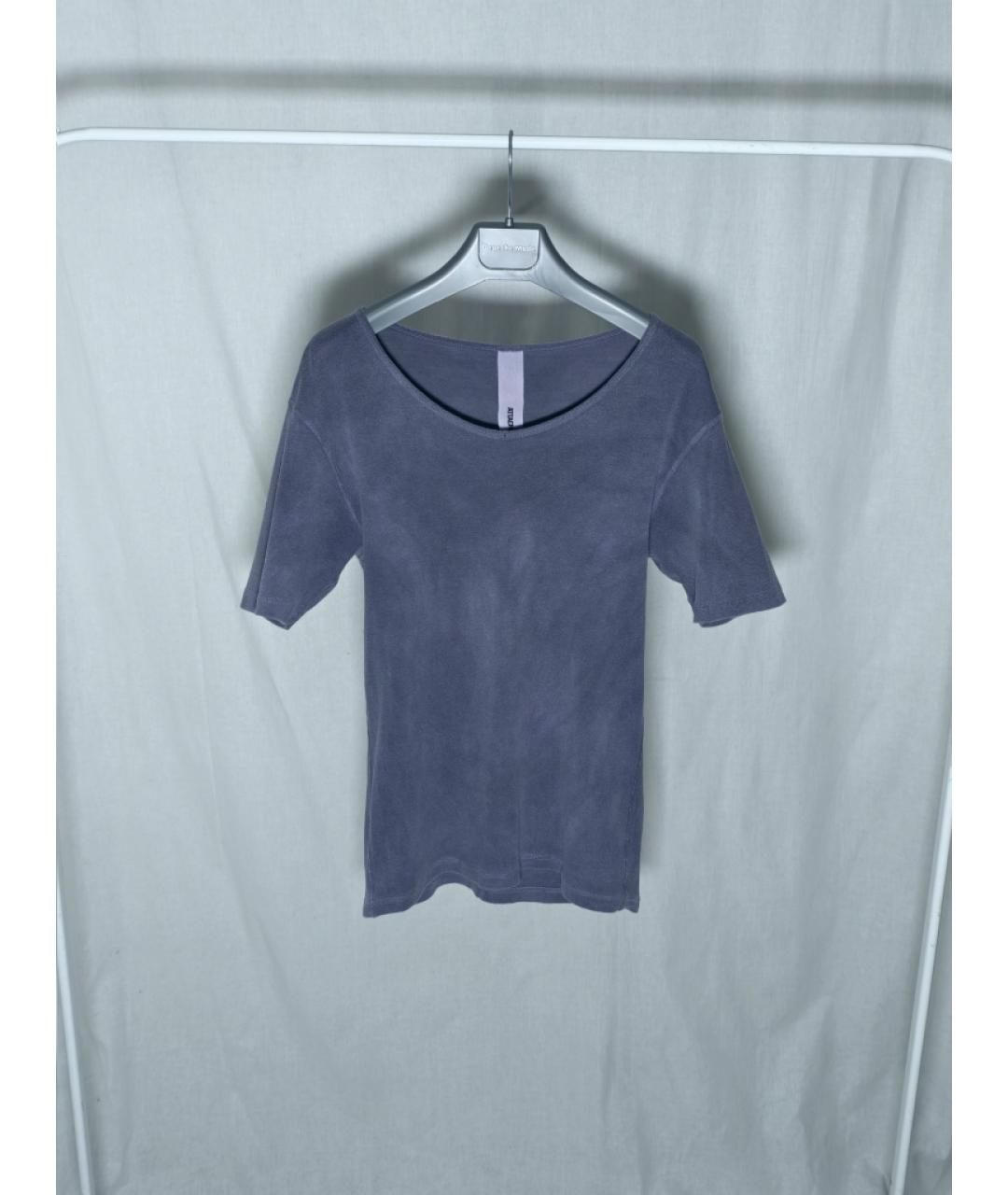 ATTACHMENT Голубая хлопковая футболка, фото 7