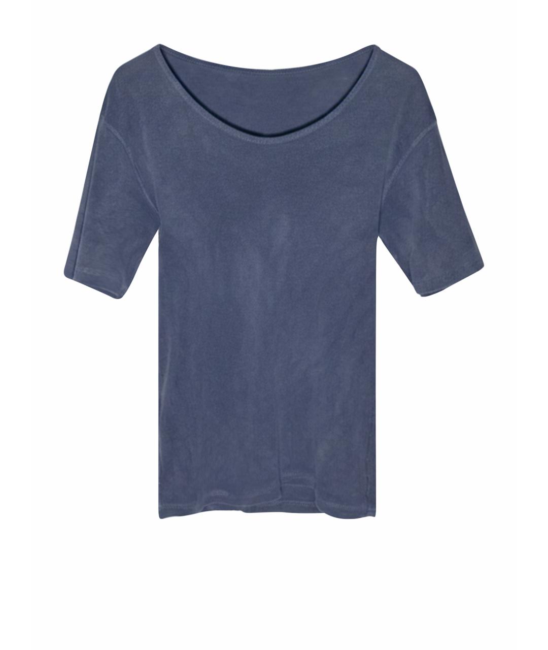 ATTACHMENT Голубая хлопковая футболка, фото 1