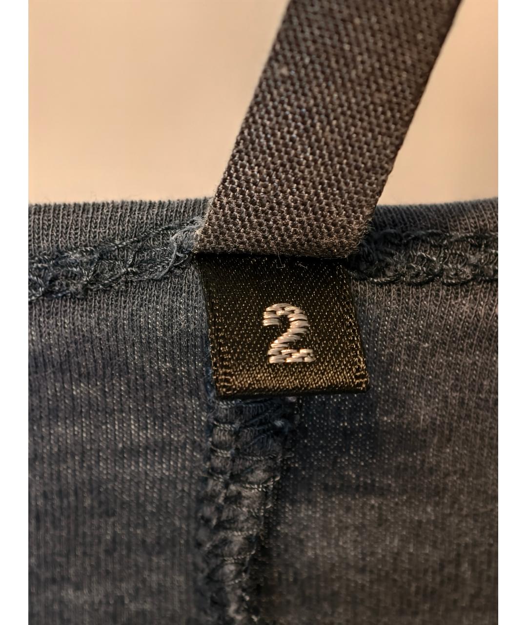 ATTACHMENT Голубая хлопковая футболка, фото 5