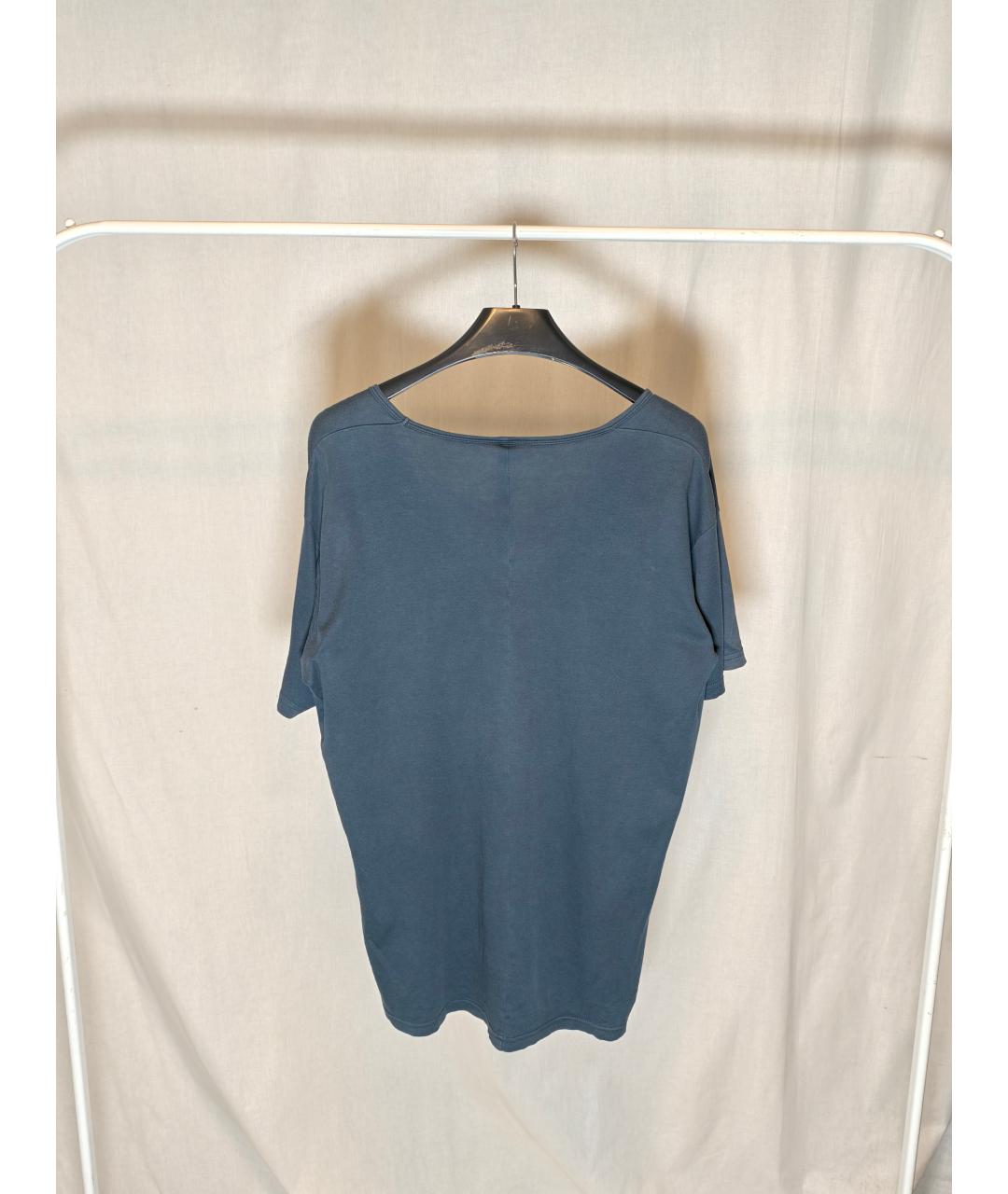 ATTACHMENT Голубая хлопковая футболка, фото 2