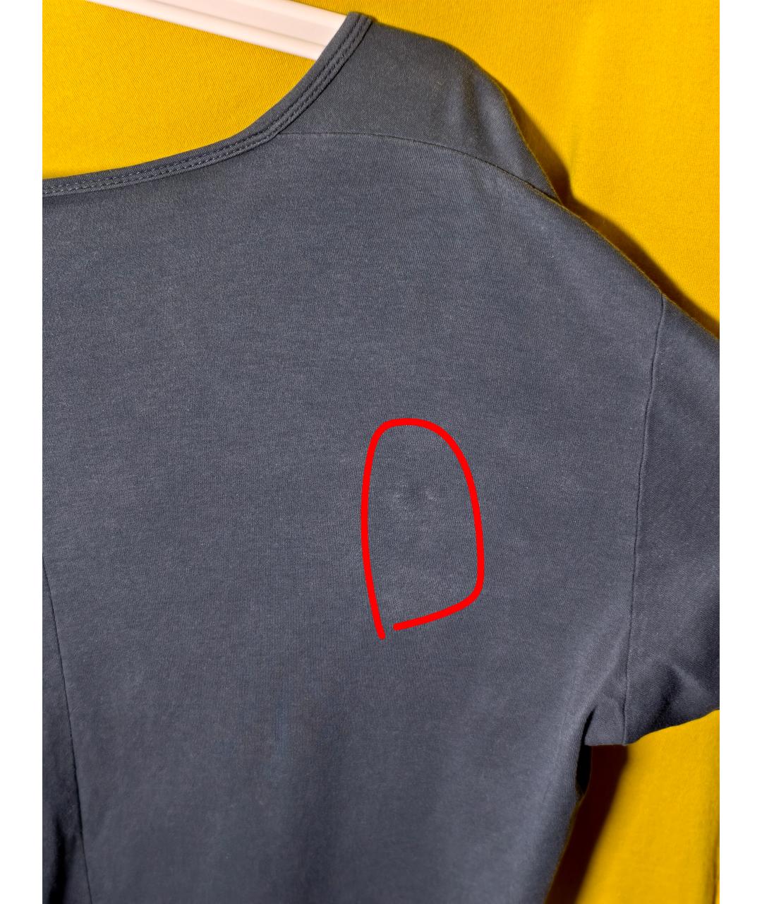 ATTACHMENT Голубая хлопковая футболка, фото 7