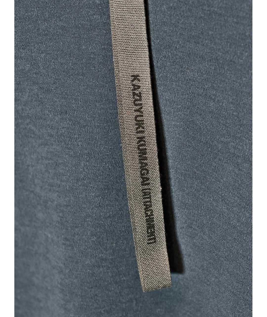 ATTACHMENT Голубая хлопковая футболка, фото 4