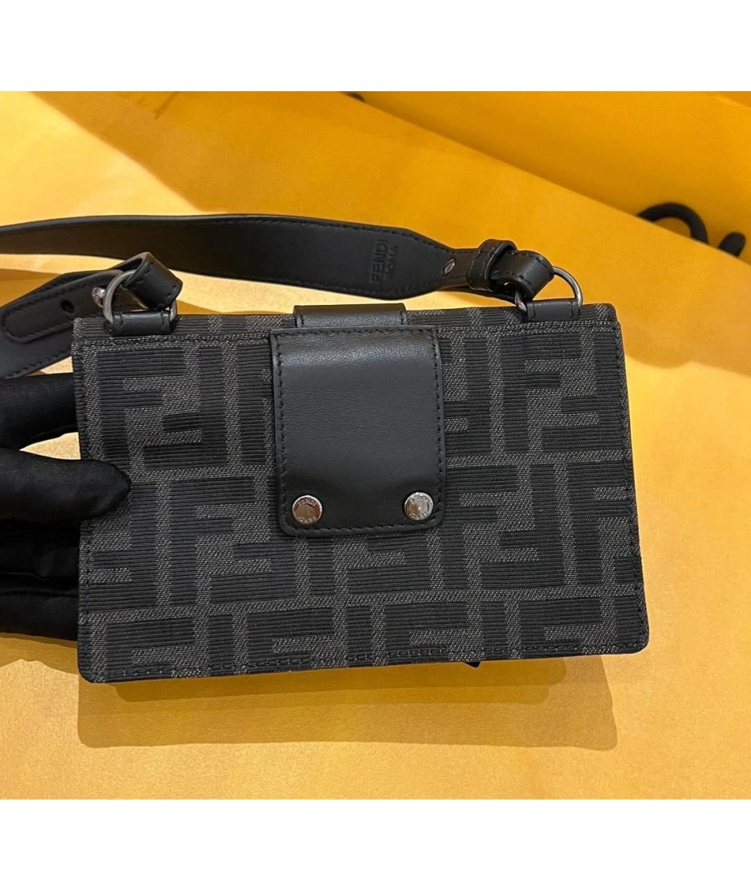 FENDI Черная сумка на плечо, фото 3