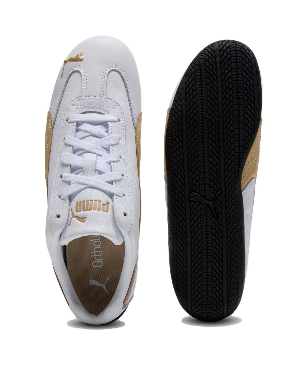 PUMA Белые кожаные кеды, фото 5