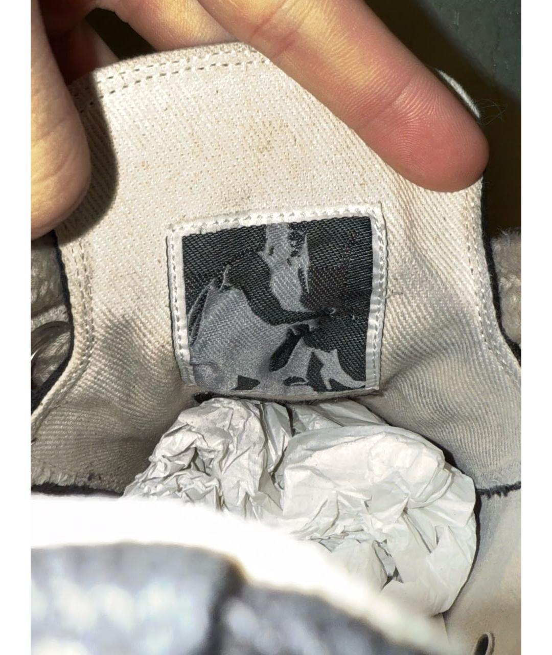 RICK OWENS Черные резиновые низкие кроссовки / кеды, фото 5