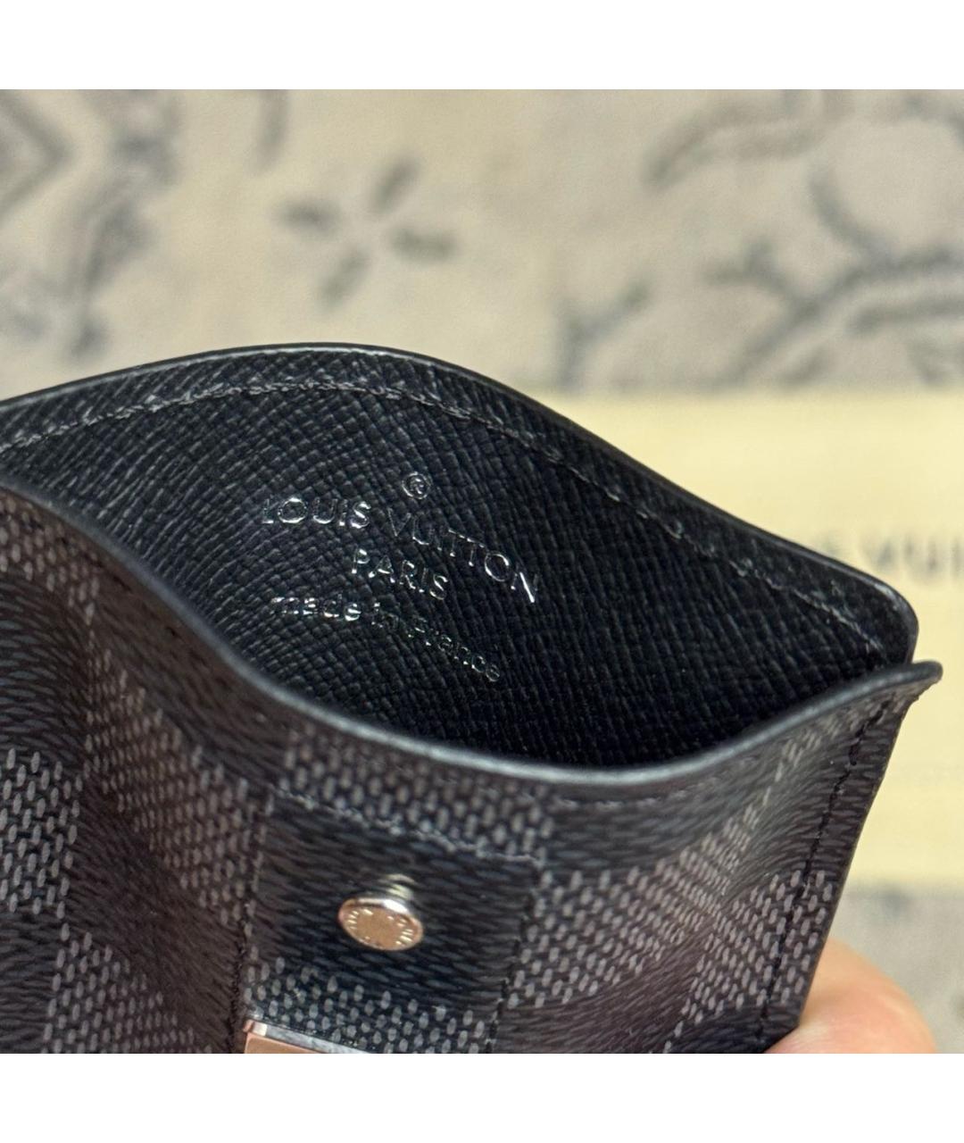 LOUIS VUITTON Черный кардхолдер, фото 6