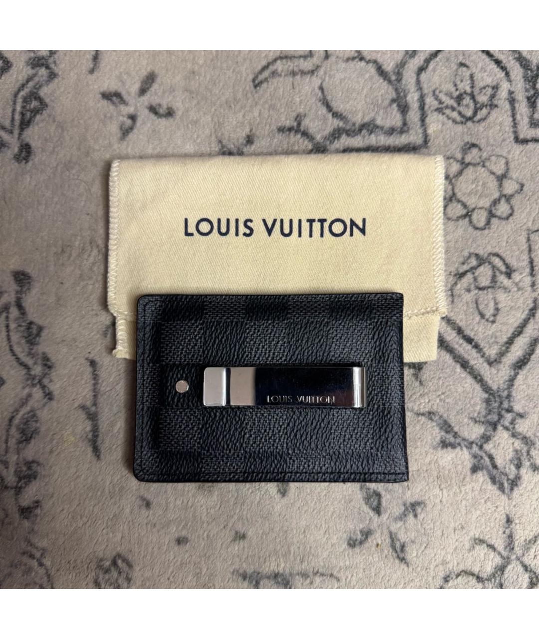 LOUIS VUITTON Черный кардхолдер, фото 3