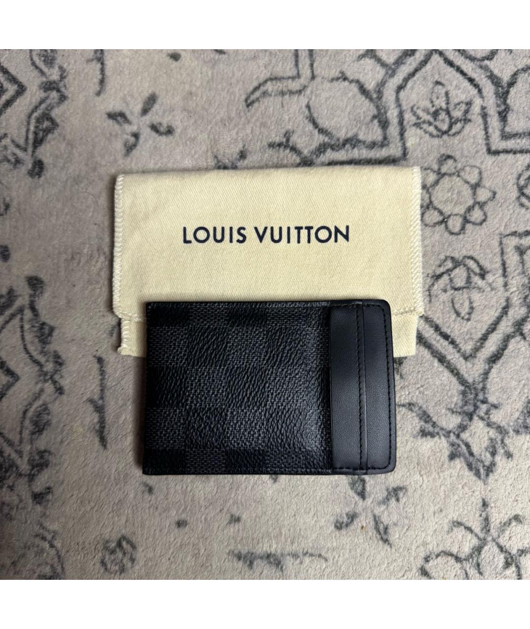 LOUIS VUITTON Черный кардхолдер, фото 2