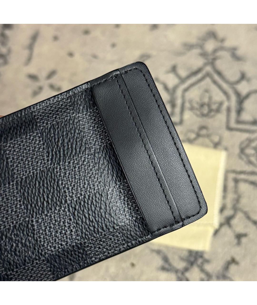 LOUIS VUITTON Черный кардхолдер, фото 5