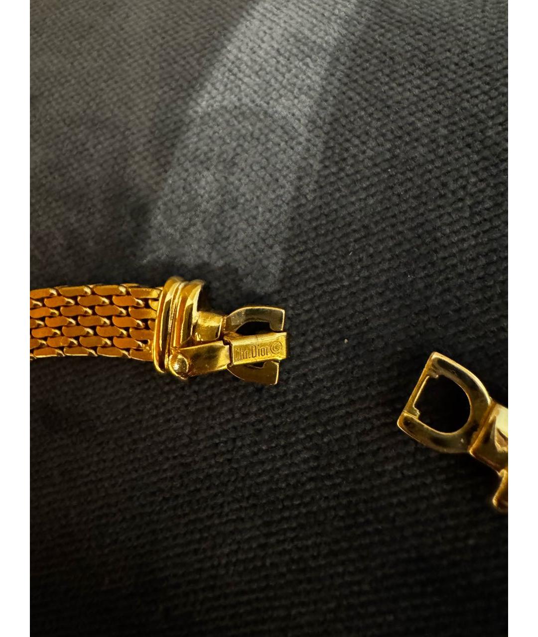 CHRISTIAN DIOR Золотое позолоченное колье, фото 4