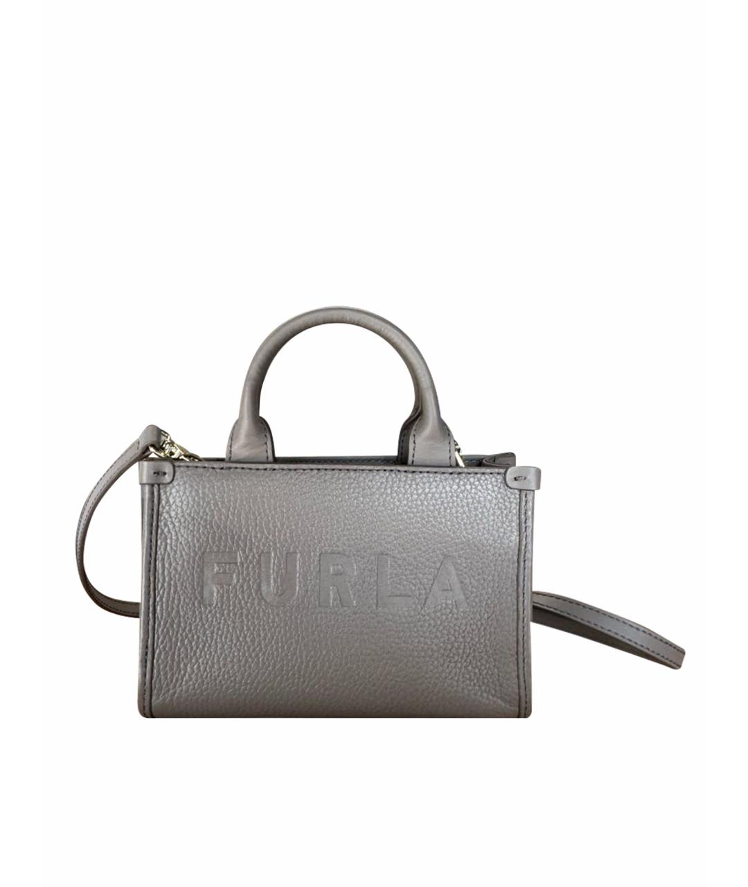 FURLA Бежевая кожаная сумка тоут, фото 1