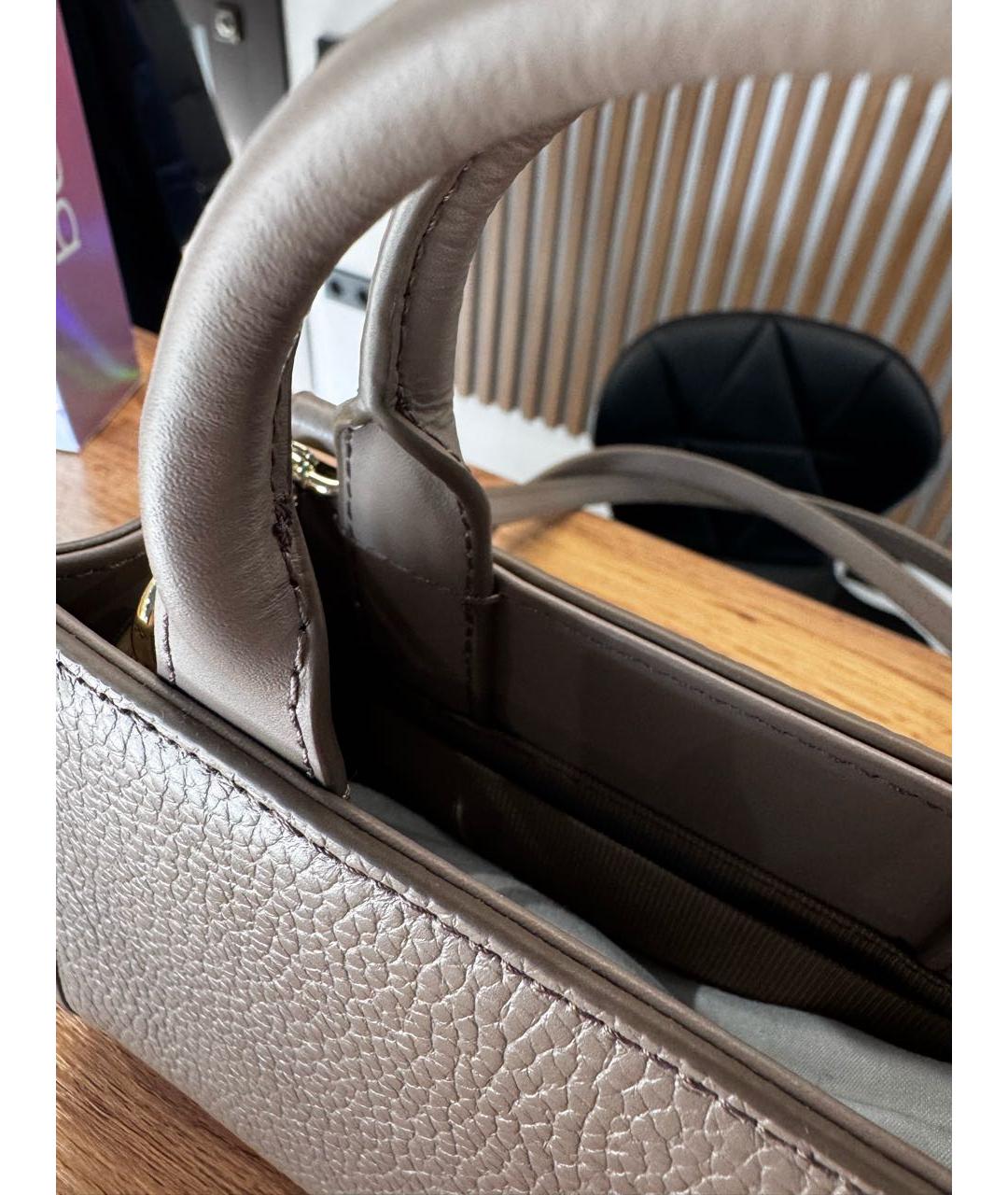 FURLA Бежевая кожаная сумка тоут, фото 4