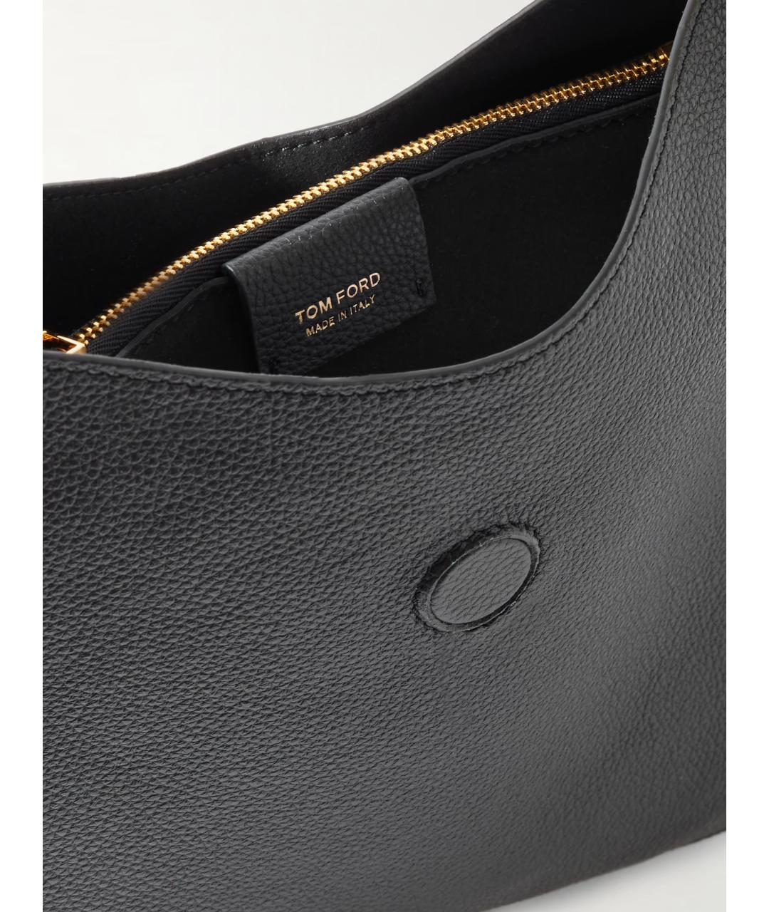 TOM FORD Черная кожаная сумка через плечо, фото 6