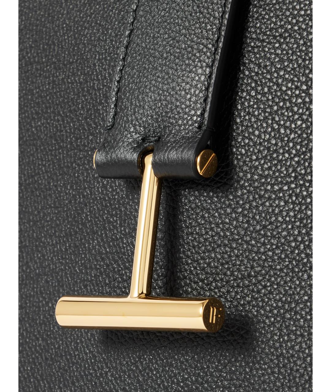 TOM FORD Черная кожаная сумка через плечо, фото 5