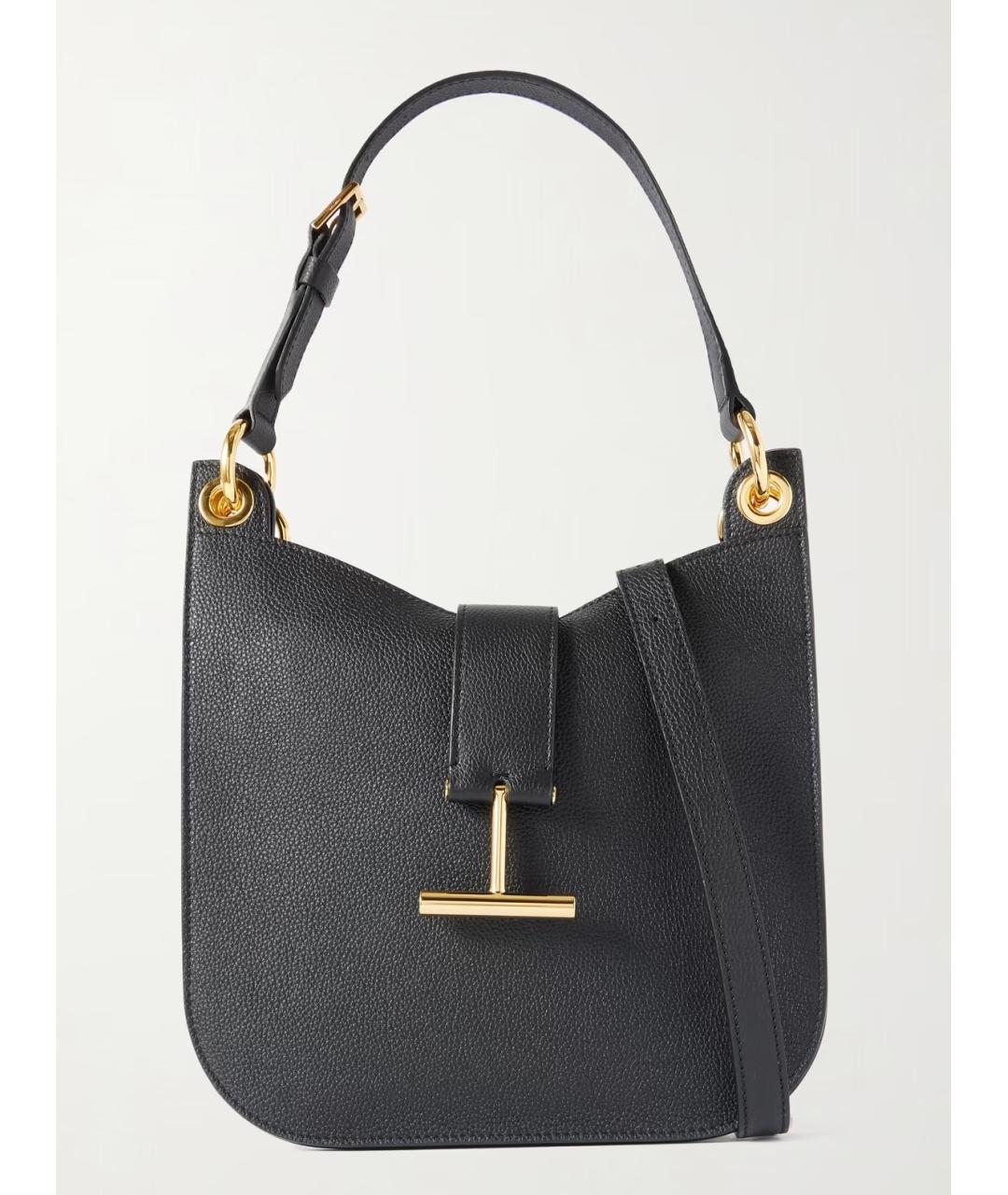 TOM FORD Черная кожаная сумка через плечо, фото 7