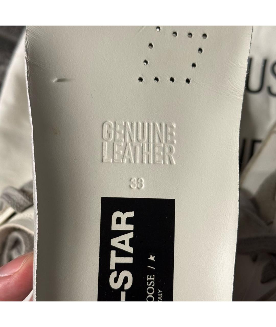 GOLDEN GOOSE DELUXE BRAND Белые кожаные кеды, фото 6