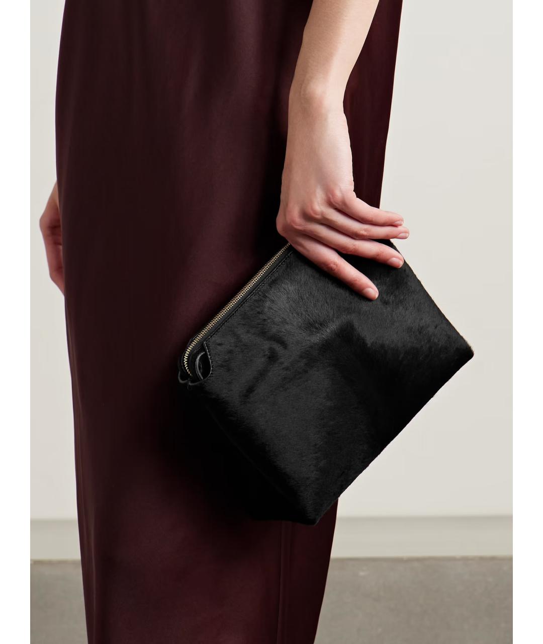 KHAITE Черная кожаная сумка через плечо, фото 3