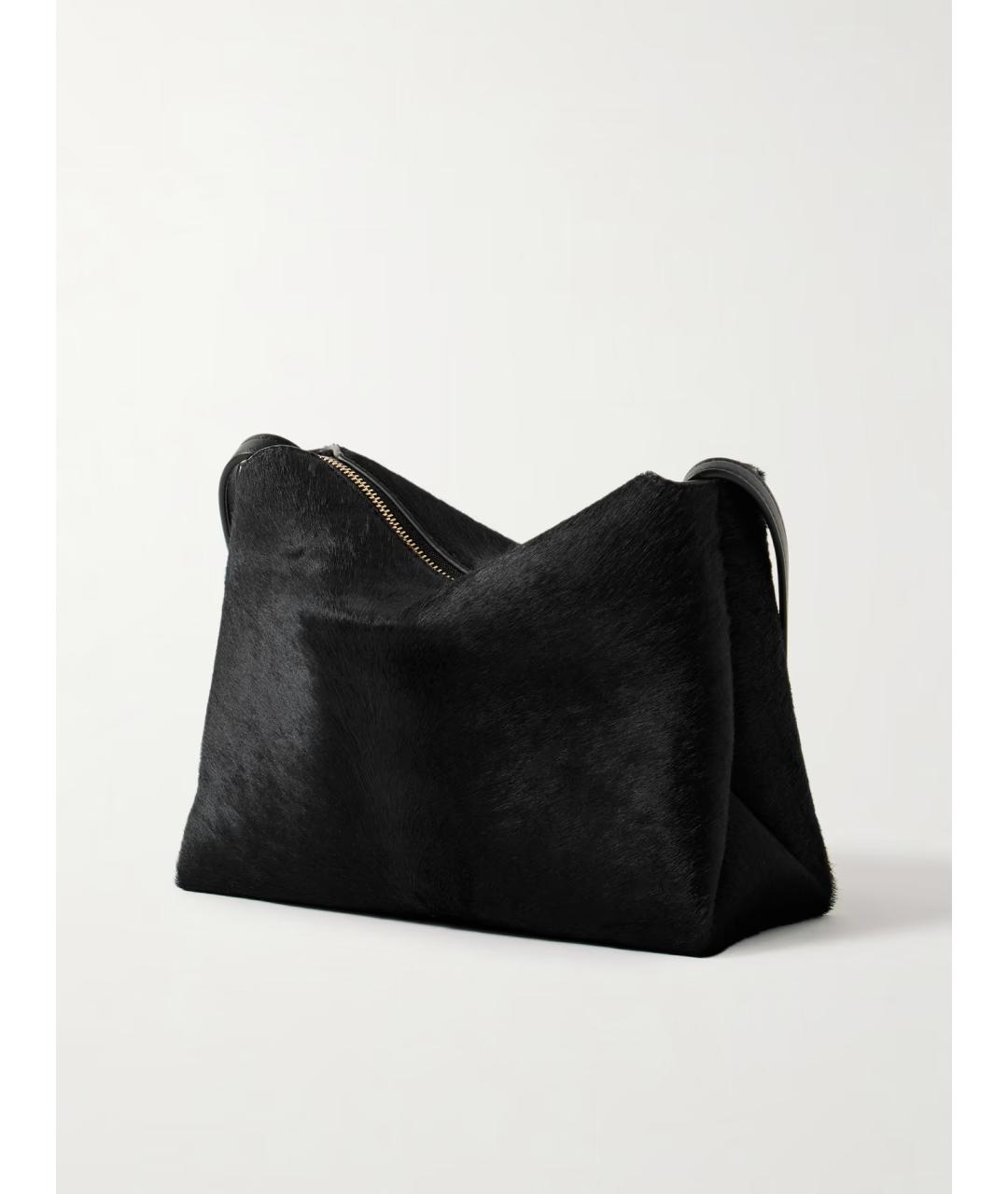 KHAITE Черная кожаная сумка через плечо, фото 4