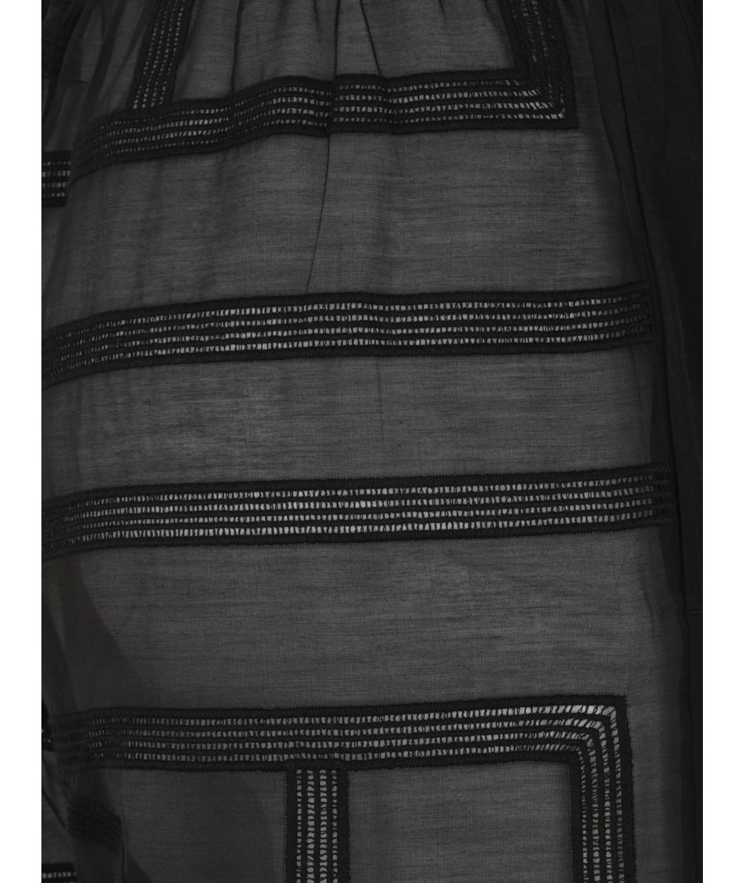 TOTEME Черные хлопковые прямые брюки, фото 2