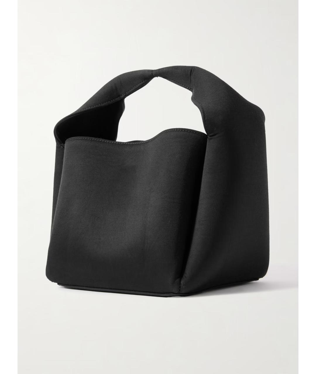 TOTEME Черная тканевая сумка с короткими ручками, фото 4