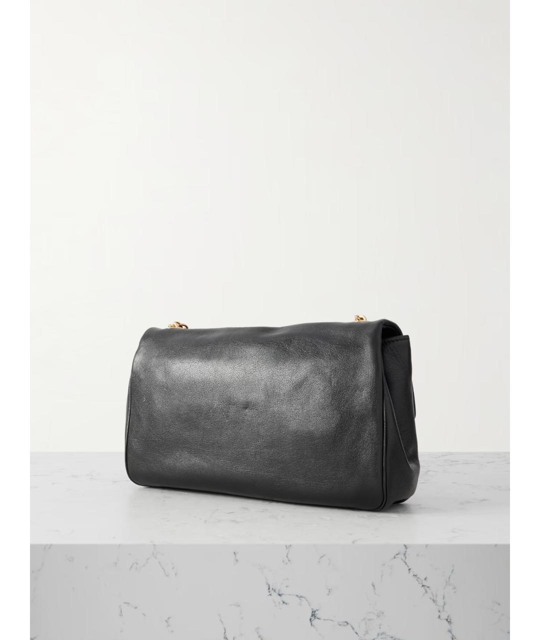 CHLOE Черная кожаная сумка через плечо, фото 3